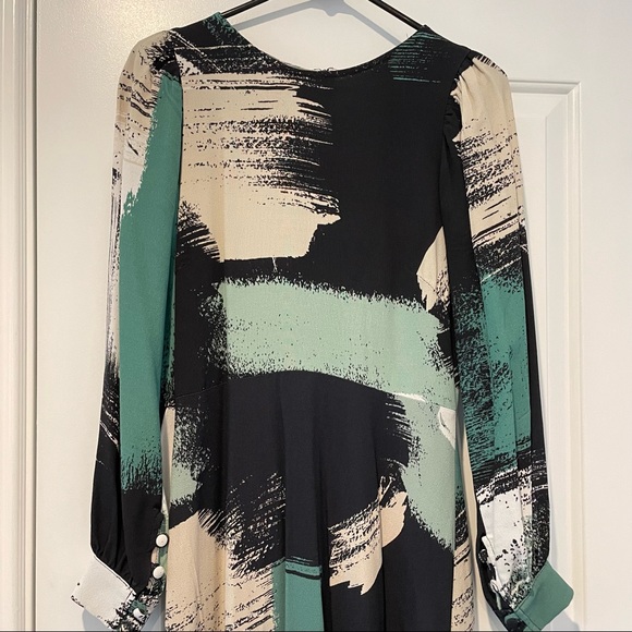 Rachel Pally Green and Black design Midi dress - Picture 3 of 9